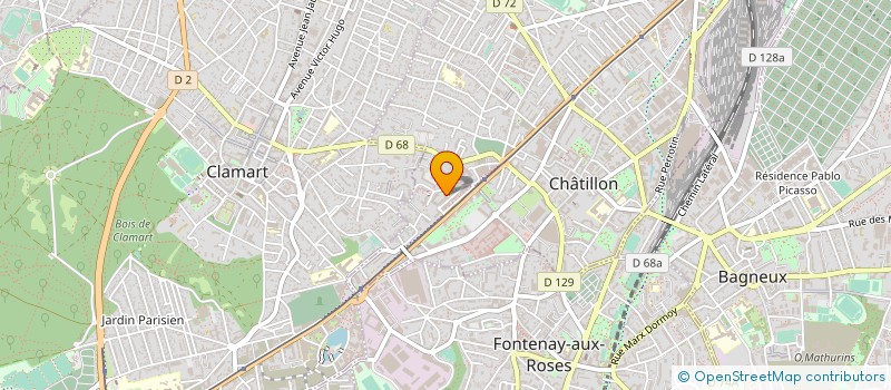 localisation de l'entreprise MADAME SYLVIE BOUVIALE à CHATILLON