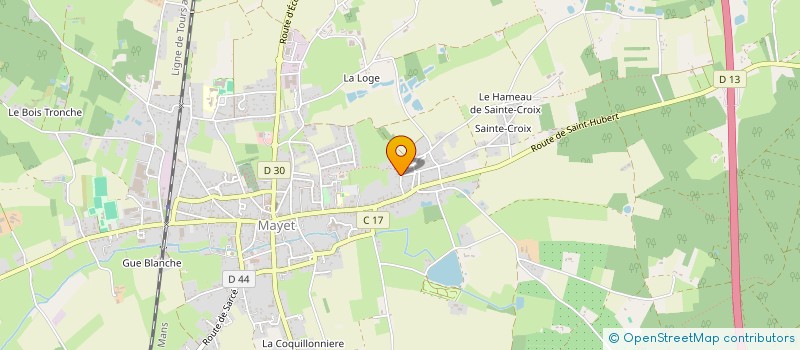 localisation de l'entreprise MADAME SYLVIE BOUVILLE  MAYET