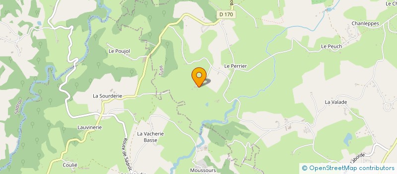 localisation de l'entreprise MADAME SYLVIE BOUYGE  SAINT-GERMAIN-LES-VERGNES