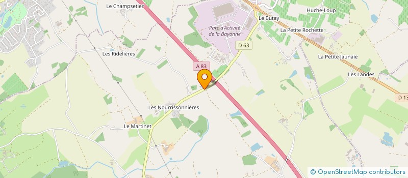 localisation de l'entreprise MADAME SYLVIE BRANCHEREAU  MONTBERT