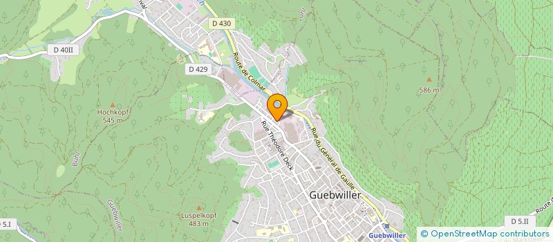 localisation de l'entreprise MADAME SYLVIE BRAUN  GUEBWILLER