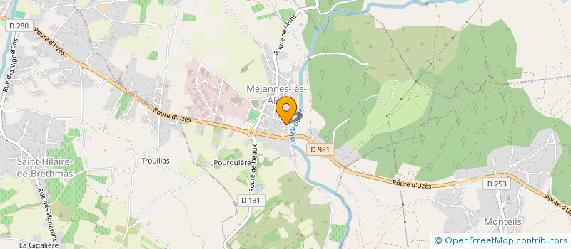 localisation de l'entreprise MADAME SYLVIE BREON  MEJANNES-LES-ALES