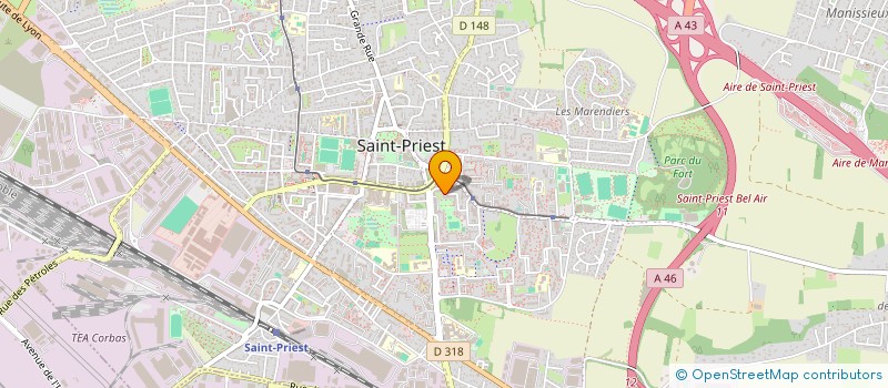 localisation de l'entreprise MADAME SYLVIE BRET MOREL  SAINT-PRIEST