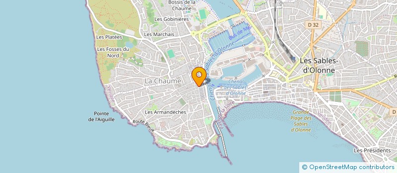 localisation de l'entreprise MADAME SYLVIE BRETAUDEAU à LES SABLES D'OLONNE