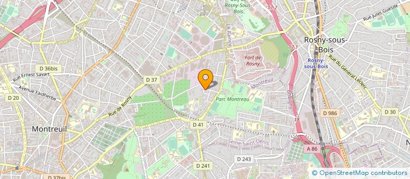 localisation de l'entreprise MADAME SYLVIE BRETON à MONTREUIL