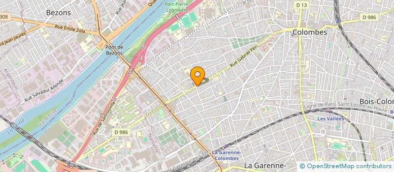 localisation de l'entreprise MADAME SYLVIE BRIGAUDIN à COLOMBES