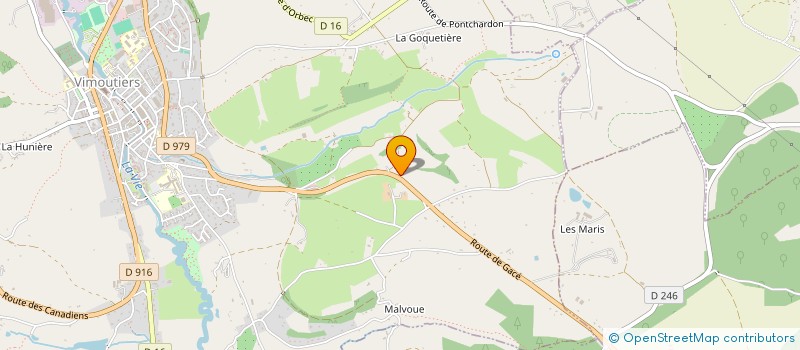 localisation de l'entreprise MADAME SYLVIE BROUILLIARD à VIMOUTIERS