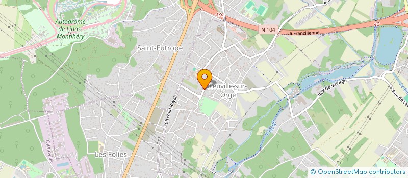 localisation de l'entreprise MADAME SYLVIE BROUST à LEUVILLE-SUR-ORGE