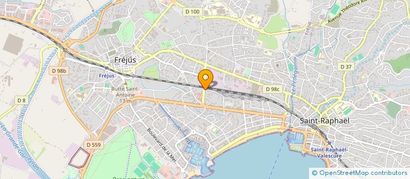 localisation de l'entreprise MADAME SYLVIE BRULLE à FREJUS