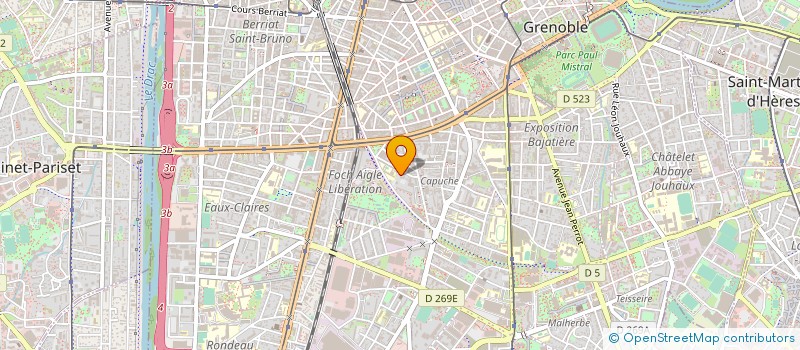 localisation de l'entreprise MADAME SYLVIE BRUYANT à GRENOBLE