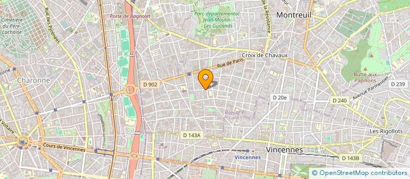 localisation de l'entreprise MADAME SYLVIE BSAIBES  MONTREUIL