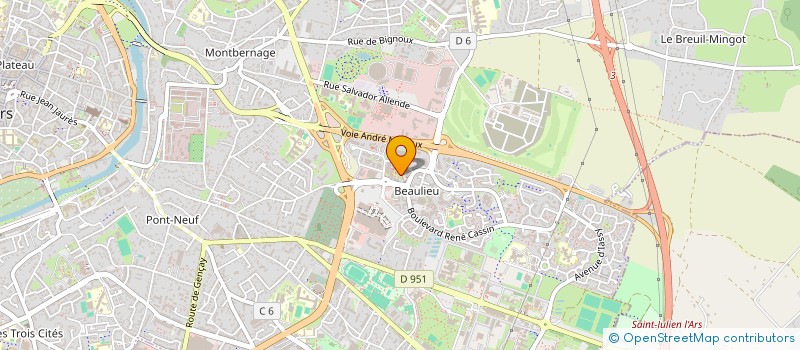 localisation de l'entreprise MADAME SYLVIE BUFFETEAU à POITIERS
