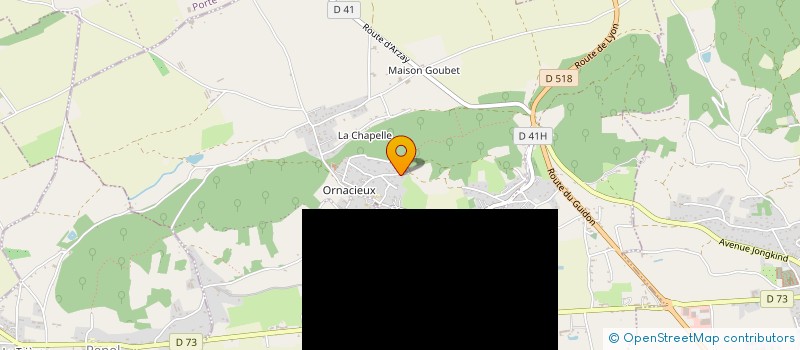 localisation de l'entreprise MADAME SYLVIE BURLET à ORNACIEUX-BALBINS