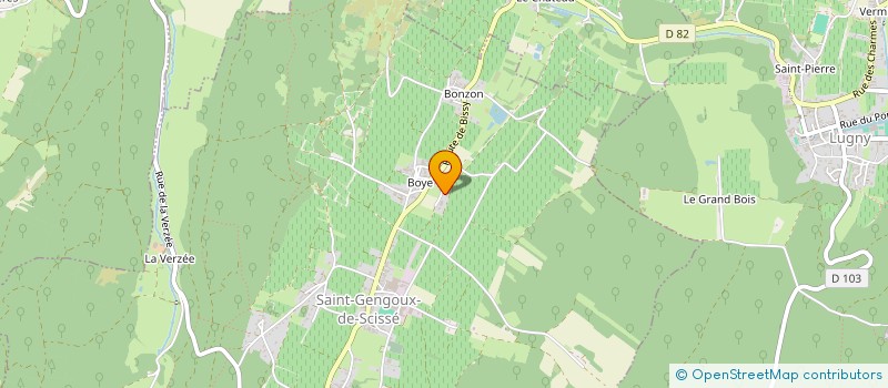 localisation de l'entreprise MADAME SYLVIE BUSSERET à SAINT-GENGOUX-DE-SCISSE
