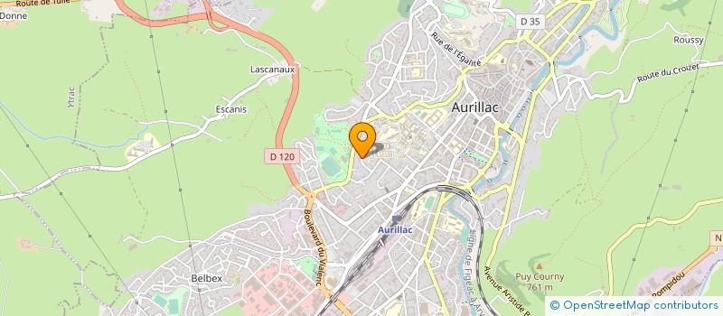 localisation de l'entreprise MADAME SYLVIE BZEZNIK à AURILLAC