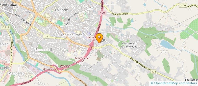 localisation de l'entreprise MADAME SYLVIE CABISCOL  MONTAUBAN