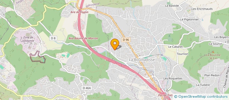 localisation de l'entreprise MADAME SYLVIE CADEAU  LA BOUILLADISSE