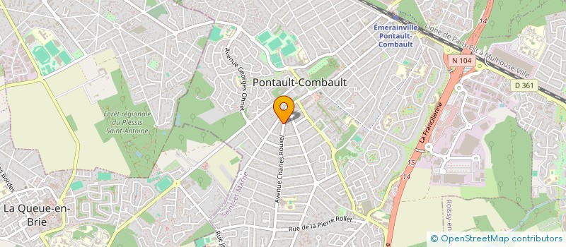 localisation de l'entreprise MADAME SYLVIE CADETE à PONTAULT-COMBAULT