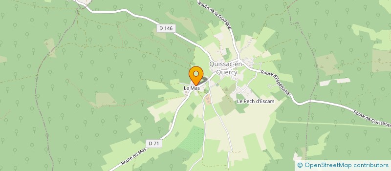 localisation de l'entreprise MADAME SYLVIE CAGNAC  QUISSAC-EN-QUERCY