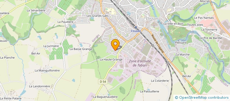 localisation de l'entreprise MADAME SYLVIE CAHAREL  CLISSON