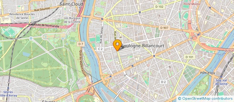 localisation de l'entreprise MADAME SYLVIE CAHN  BOULOGNE-BILLANCOURT