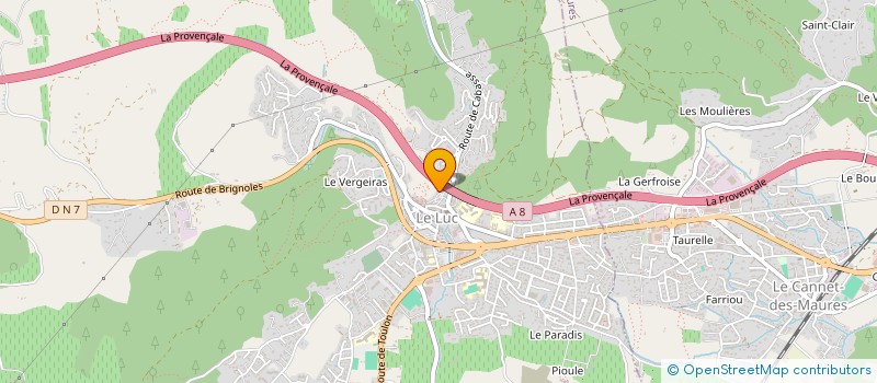 localisation de l'entreprise MADAME SYLVIE CAISEY  LE LUC