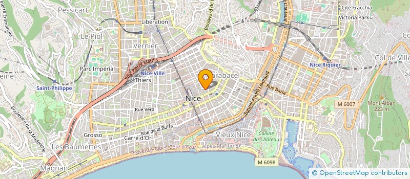 localisation de l'entreprise MADAME SYLVIE CAISSON à NICE