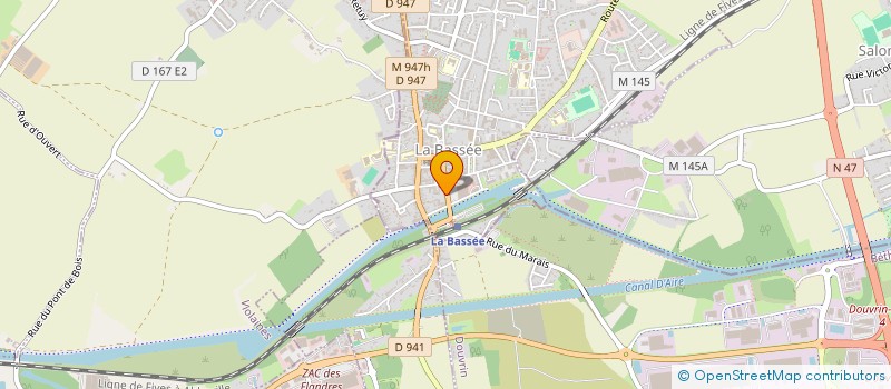 localisation de l'entreprise MADAME SYLVIE CAMBERLEIN  LA BASSEE