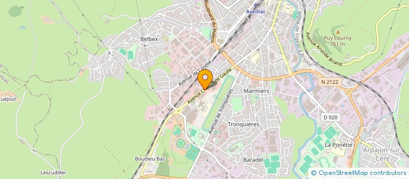 localisation de l'entreprise MADAME SYLVIE CAMBON à AURILLAC