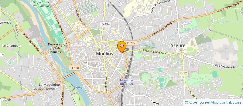 localisation de l'entreprise MADAME SYLVIE CAMPERGUE  MOULINS