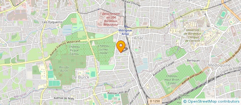 localisation de l'entreprise MADAME SYLVIE CANDE  MERIGNAC