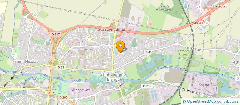 localisation de l'entreprise MADAME SYLVIE CANEELE  SAINT-LAURENT-BLANGY