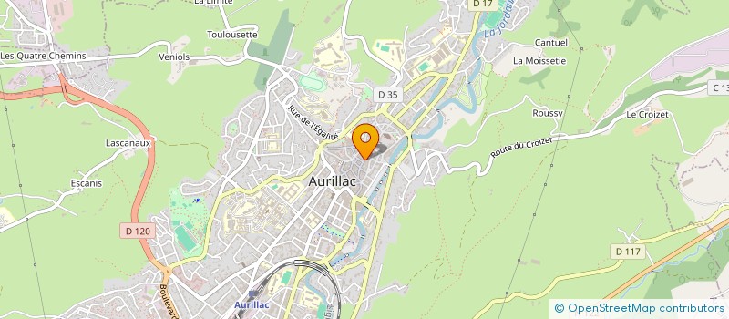 localisation de l'entreprise MADAME SYLVIE CANTOURNET à AURILLAC
