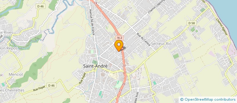 localisation de l'entreprise MADAME SYLVIE CANY  SAINT-ANDRE