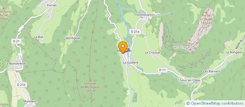 localisation de l'entreprise MADAME SYLVIE CAPPART  LA THUILE