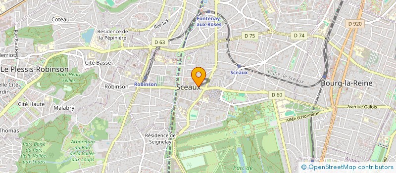 localisation de l'entreprise MADAME SYLVIE CAREMEL à SCEAUX