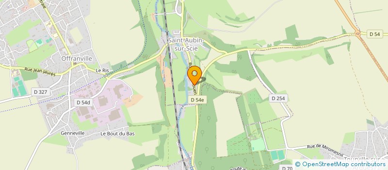 localisation de l'entreprise MADAME SYLVIE CARON  SAINT-AUBIN-SUR-SCIE