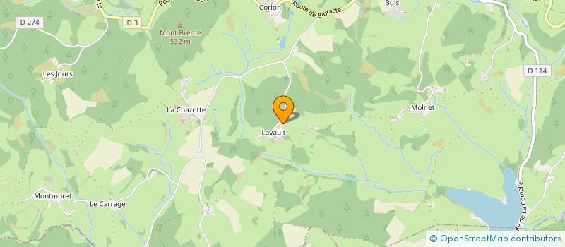 localisation de l'entreprise MADAME SYLVIE CARRERE  SAINT-LEGER-SOUS-BEUVRAY