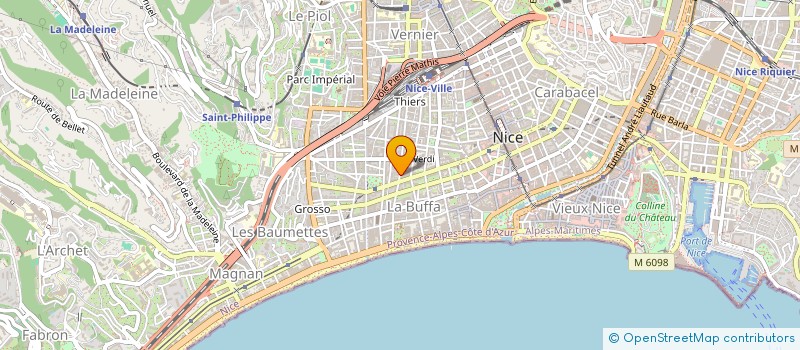 localisation de l'entreprise MADAME SYLVIE CARRIERE à NICE
