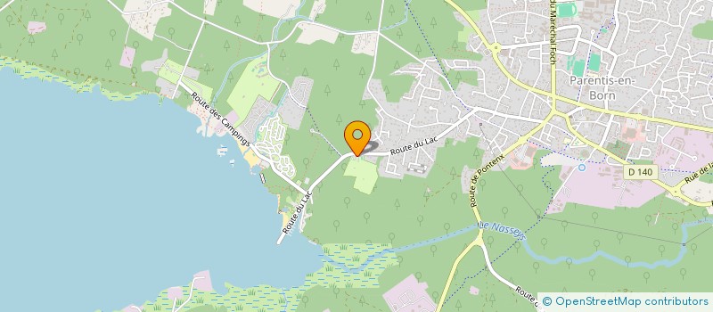 localisation de l'entreprise MADAME SYLVIE CASADO  PARENTIS-EN-BORN