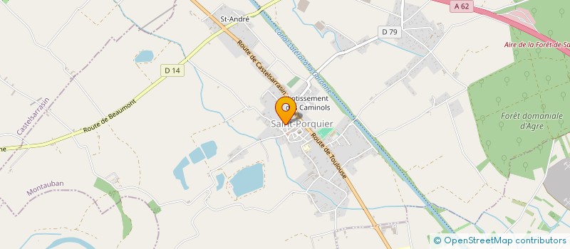 localisation de l'entreprise MADAME SYLVIE CASSAN  SAINT-PORQUIER