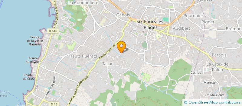 localisation de l'entreprise MADAME SYLVIE CASSET à SIX-FOURS-LES-PLAGES