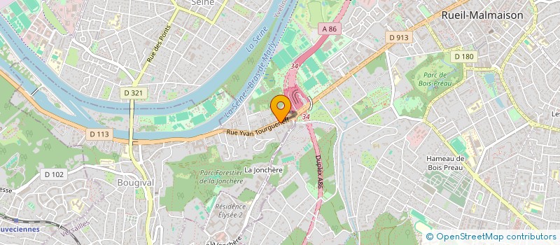 localisation de l'entreprise MADAME SYLVIE CASTAGNET  BOUGIVAL