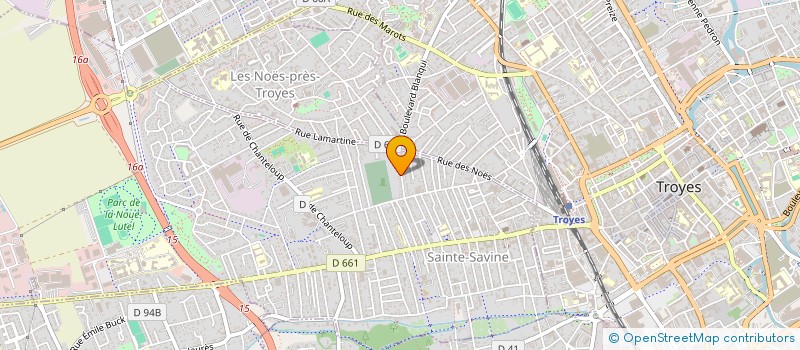 localisation de l'entreprise MADAME SYLVIE CASTELLI  SAINTE-SAVINE