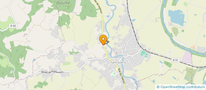 localisation de l'entreprise MADAME SYLVIE CAVASIN  SEMALENS