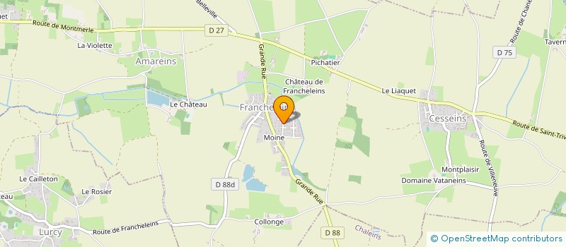 localisation de l'entreprise MADAME SYLVIE CAVAZZANA  MONTMERLE-SUR-SAONE