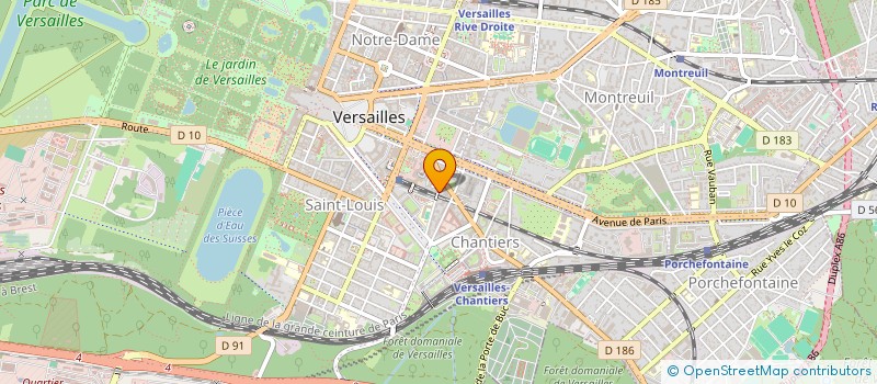 localisation de l'entreprise MADAME SYLVIE CAYET à VERSAILLES