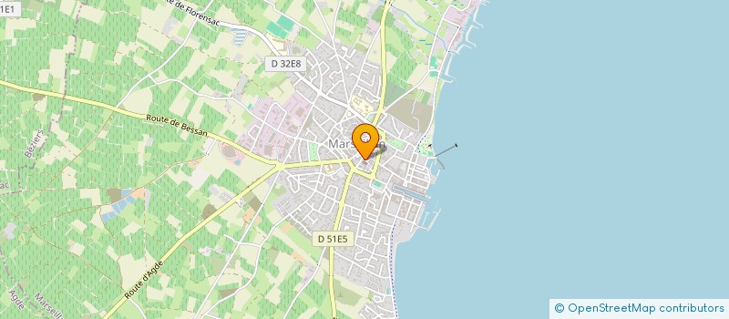 localisation de l'entreprise MADAME SYLVIE CELERIER à MARSEILLAN