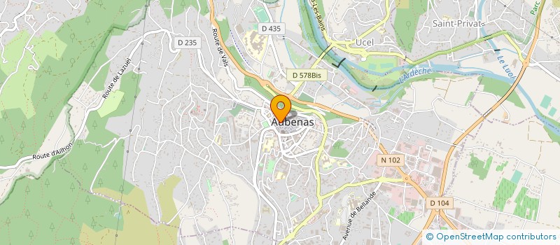 localisation de l'entreprise MADAME SYLVIE CELLIER à AUBENAS
