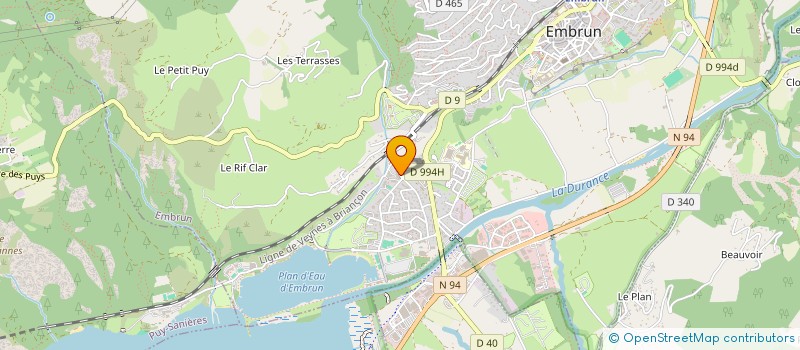 localisation de l'entreprise MADAME SYLVIE CHABAL  EMBRUN